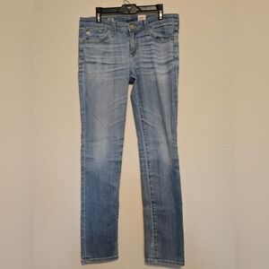 AG Adriano Goldschmied "Stilt" Cigarette Leg Jean Women's Size 27R Light Wash